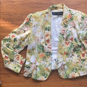 Tropical cotton blazer